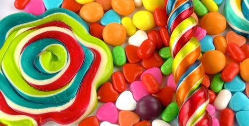 Candy Sweet Jelly Lolly und köstliches Zuckerdessert 3