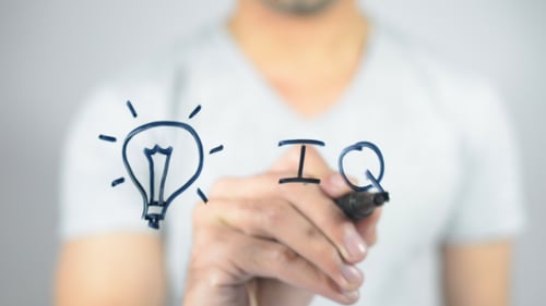 IQ, Intelligenzquotient-Konzept
