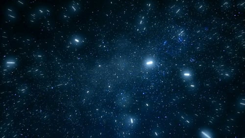 Hyperspace Travel Starfield Animation Background