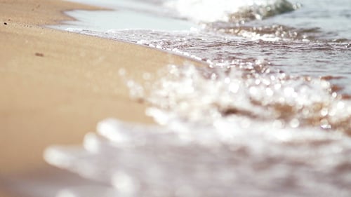 Sea Waves on the Sandy Beach 05