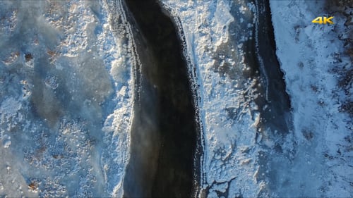 Aerial Ice Creek