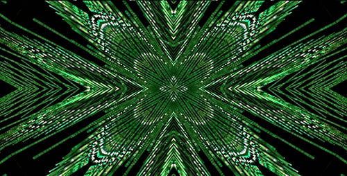Glitzernde grüne Kaleida