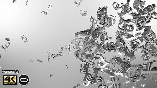 Dynamic 3D Global Currency Symbols Animation