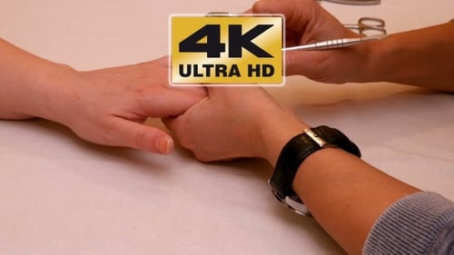 Manicure Painting And Polishing Nails In Spa Salon