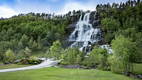 Tvindefossen Waterfall Norway