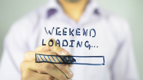 Weekend Loading Progress Bar Writing