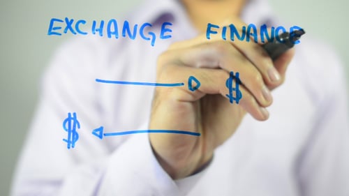 Financement d'échange, illustration de concept
