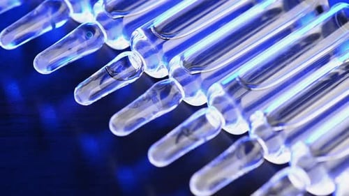 Many Ampoules with a Vaccine