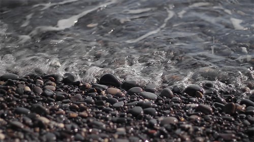Sea Waves on Stones