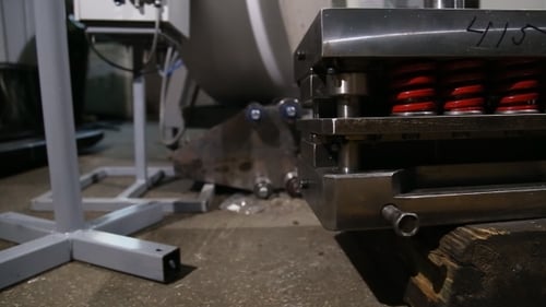 Industrial Machine Equipment in a Manufacturing Plant