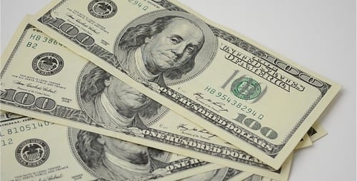 Pile of US One Hundred Dollar Bills