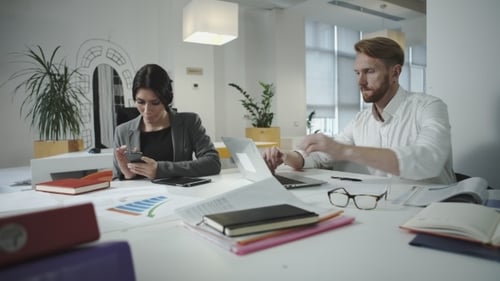 Business People Working In The Office