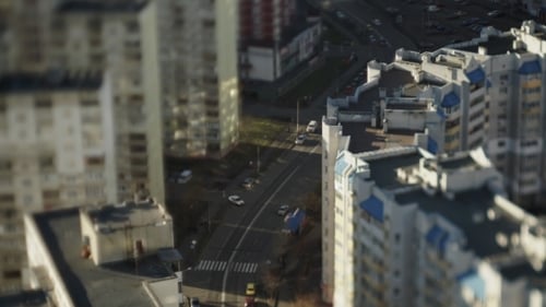 Stadt und Straße