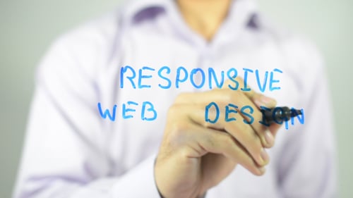 Man Writes Responsive Web Design