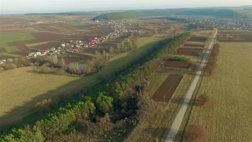 Aerial View Of The Picturesque Villages