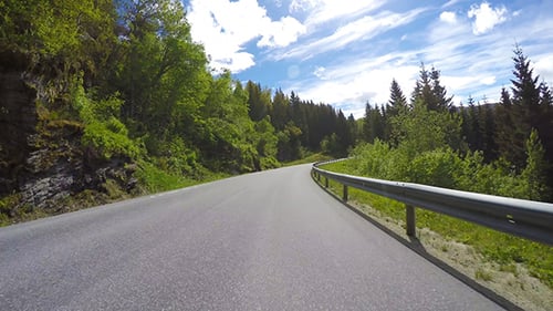 Driving Car On A Road