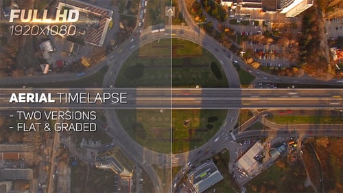 Roundabout Traffic From Above