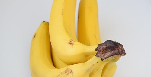 Close Up of Fresh Ripe Yellow Bananas