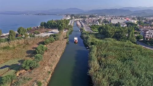 Calis Beach Canal On The Boat