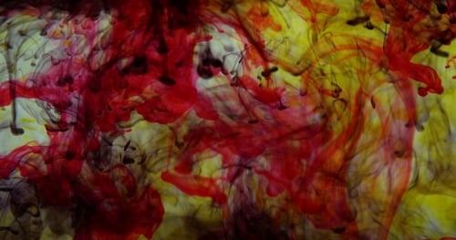 Multicolored Ink In Water