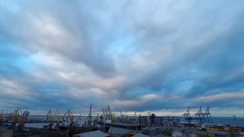 Sea Trading Port Activity.