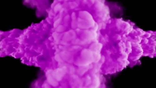 Abstract Purple Fluid Collision Transition