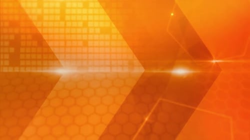 Abstract Orange Grid Lines Background