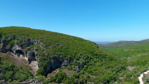 Prehistoric Caves on Mountain