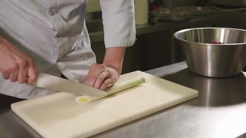 Preparing Ingredients for Dish