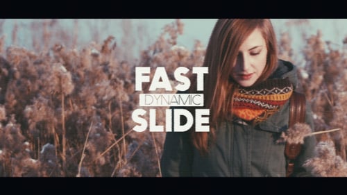 Fast Glitch Dynamic Media Slideshow Opener