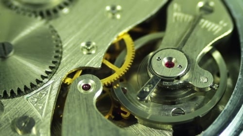 Watch Mechanism Close Up