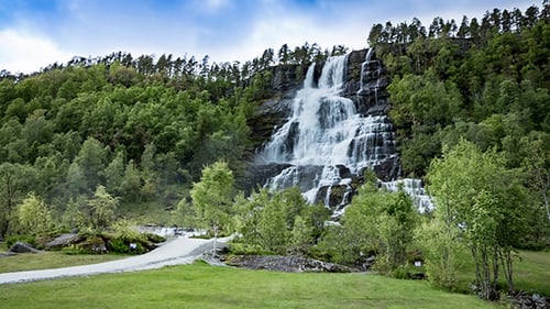 Tvindefossen Waterfall Norway