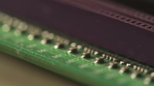 Microchip Closeup Computer Processor Motherboard