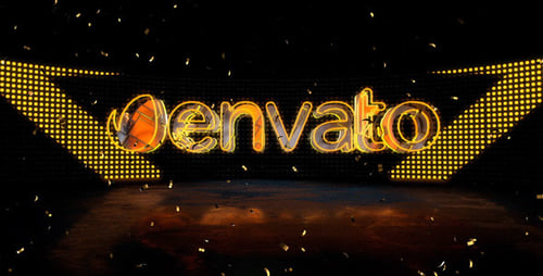 Secure Metallic Vault Logo Reveal with Glowing Neon Lights