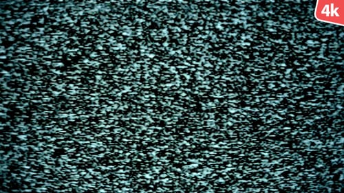 Abstract Static Noise Flickering on a Monitor Screen