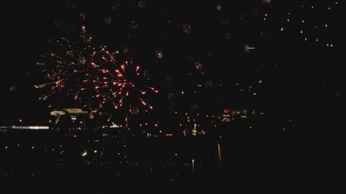 Fireworks Flashing In The Night