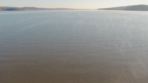 Traveling Over Lake Water Surface