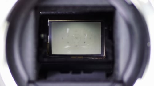 Camera Shutter Opening and Closing Close Up