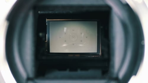 Inside Digital Camera Sensor Close Up