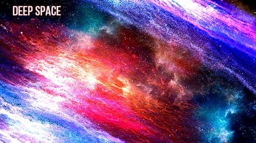 Vibrant Abstract Space Nebula Background