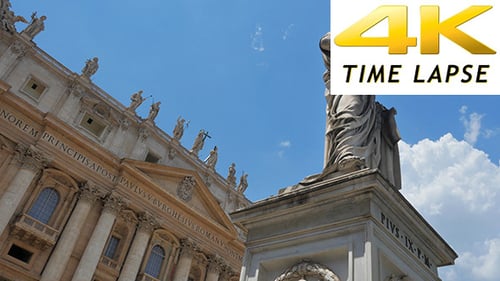 View of Vatican City, St Peter's Square, Rome, Italy