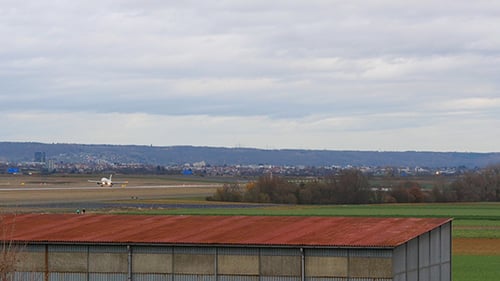 Airplane Landing On Runway Fast