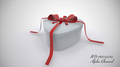 Elegant Heart Box Opening for Content Reveal