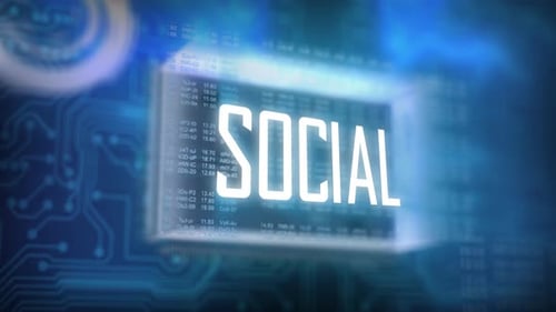 Digital Hud Background Social