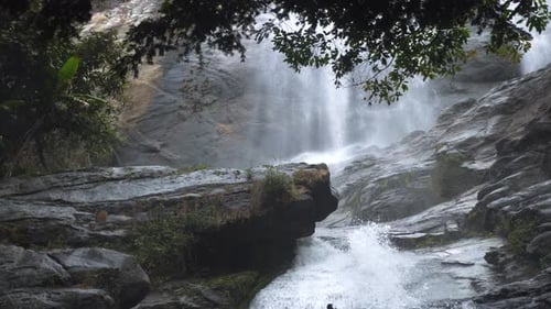 Close Up of Waterfall in Thailand