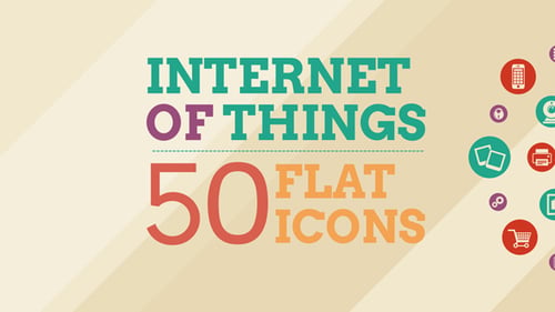 Internet of Things 50 Flat Animated Icons