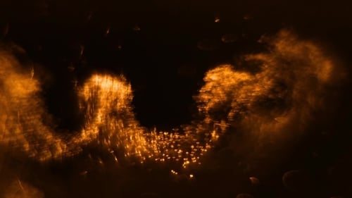 Orange Particles Flow 2