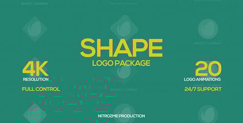 Modern Dynamic Shape Logo Reveal Animations Pack