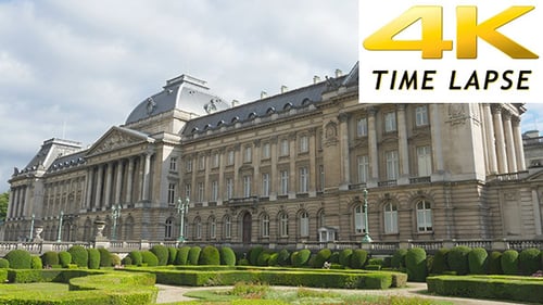 View of Royal Palace of Brussels, Belgium