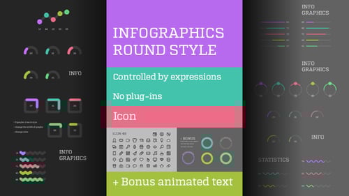 Infographics round style